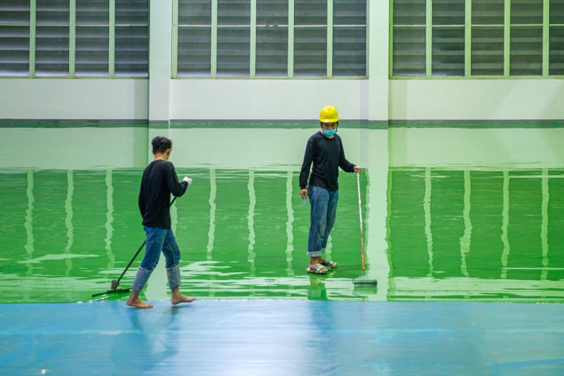 Local Polyurethane Floor Coating pros at work