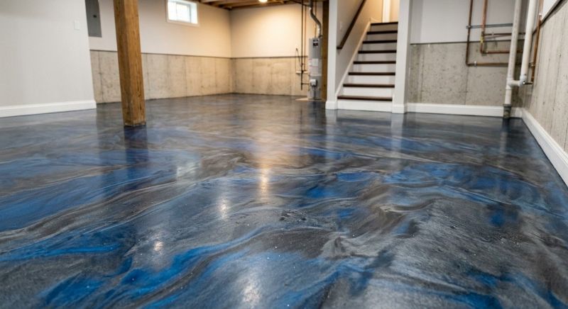 Basement Floor Epoxy Service in Greenville, SC
